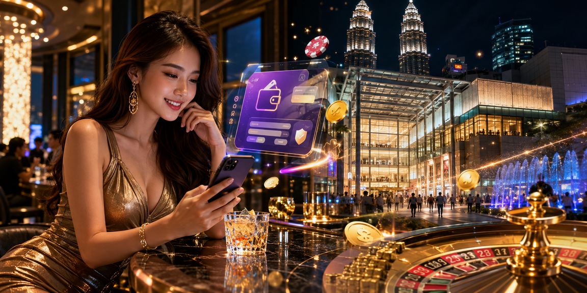 Pengguna Malaysia mengakses platform kasino dan hiburan mudah alih mega288 di Kuala Lumpur